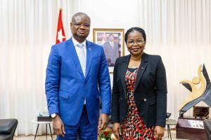 le représentant résident du PNUD au Togo Aliou Dia a fait ses adieux jeudi 16 février 2023 à la première ministre, Victoire Tomégah-Dogbé.