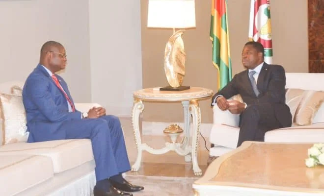 Le chef de l’Etat, Faure Essozimna Gnassingbé, a reçu en audience, le 21 février 2023, à Lomé II, le représentant-résident du Programme des Nations Unies pour le Développement (PNUD), Aliou Dia