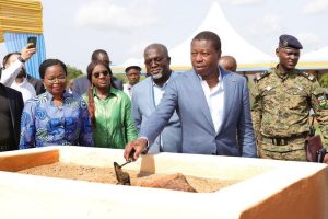 Jeudi s'est tenue, la cérémonie de pose de la première pierre pour la construction du Centre régional de mécanisation agricole (CRMA).