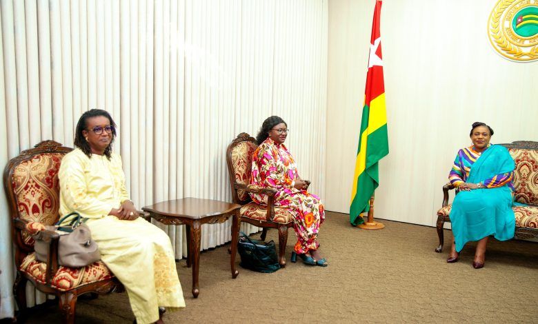 la présidente de l’Assemblée nationale, Yawa Djigbodi Tsègan, s’est entretenue avec Binta Sanneh, nouvelle Représentante résidente du PNUD