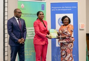 Ablamba Sandra Johnson, a présidé vendredi 19 mai 2023 à Lomé, la cérémonie de lancement du rapport sur le développement humain,