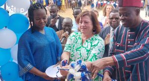 Dr Bärbel Kofler et le ministre Eké Hodin ont inauguré le Centre de formation technique et professionnel (CFTP) de Gando