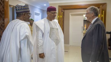 Le président Nigérien Mohamed Bazoum a reçu  lundi 19 juin 2023, le coprésident de la Fondation Bill et Melinda Gates,  Bill Gates et Aliko Dangote, Président de la Fondation éponyme.