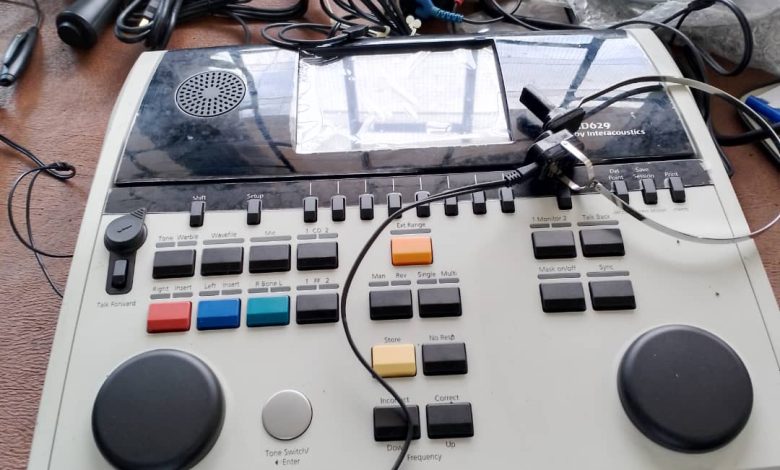 Plus de souci pour les patients  reçus en examen auditif au service de l’ORL (Otto Rhino-Laryngologie) du Centre hospitalier régional (CHR) de Tsévié.