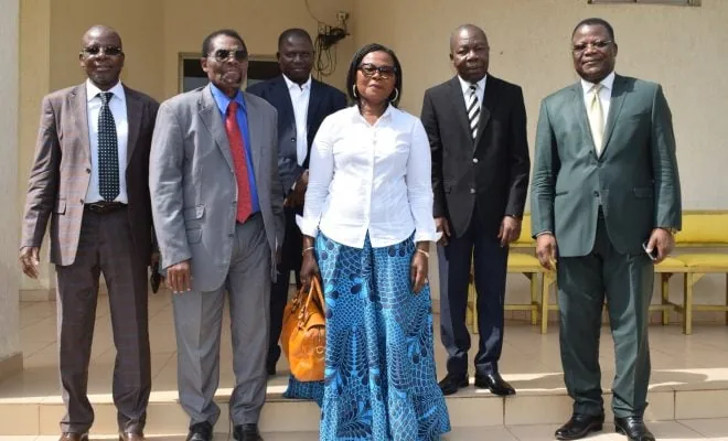 La présidente de la Haute Cour de Justice du Bénin,Marie Josée Cécile de Dravo a été reçue, à la Cour constitutionnelle du Togo