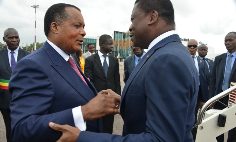 Mardi 13 février 2024, le président Faure Gnassingbé a effectué une visite de travail à Brazzaville au Congo. A son arrivée, il  a été accueilli au pied de la passerelle par son homologue Congolais Denis Sassou N'Guesso.